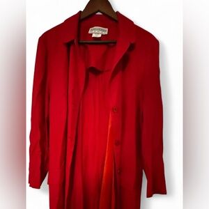 Jessica Howard Bright Red Women's Blouse